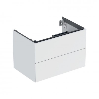 Geberit One szafka podumywalkowa 74 cm 2 szuflady wisząca biały mat 505.262.00.2