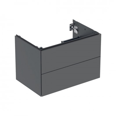 Geberit One szafka podumywalkowa 74 cm 2 szuflady wisząca lava mat 505.262.00.3