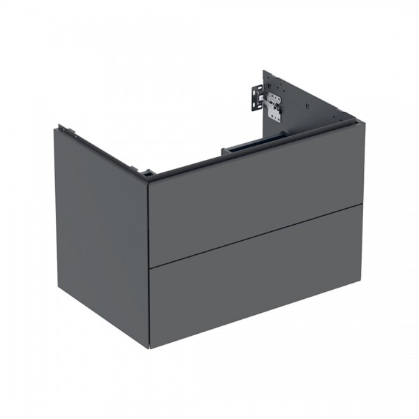 Geberit One szafka podumywalkowa 74 cm 2 szuflady wisząca lava mat 505.262.00.3