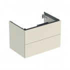 Geberit One szafka podumywalkowa 74 cm 2 szuflady wisząca piaskowy szary połysk 505.262.00.4