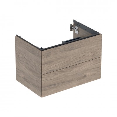 Geberit One szafka podumywalkowa 74 cm 2 szuflady wisząca orzech hickory 505.262.00.6