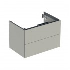 Geberit One szafka podumywalkowa 74 cm 2 szuflady wisząca szary beżowy mat 505.262.00.7