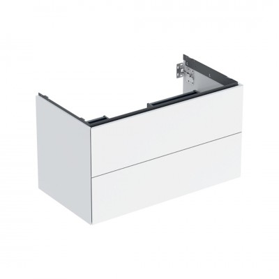 Geberit One szafka podumywalkowa 88,8 cm 2 szuflady wisząca biały połysk 505.263.00.1