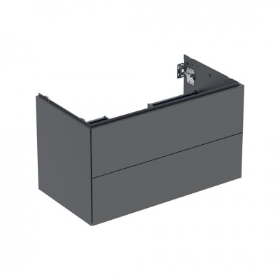 Geberit One szafka podumywalkowa 88,8 cm 2 szuflady wisząca lava mat 505.263.00.3