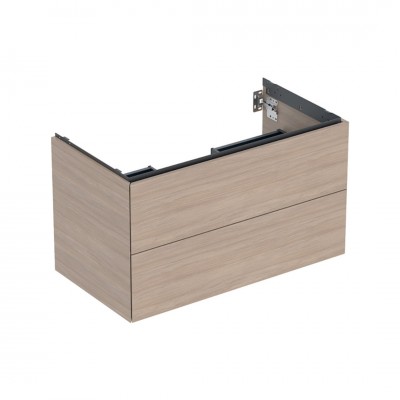 Geberit One szafka podumywalkowa 88,8 cm 2 szuflady wisząca dąb 505.263.00.5