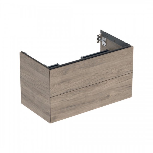 Geberit One szafka podumywalkowa 88,8 cm 2 szuflady wisząca orzech hickory 505.263.00.6
