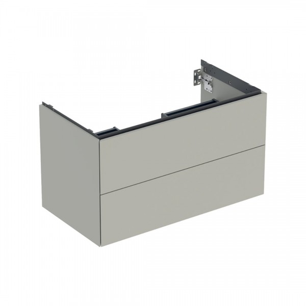 Geberit One szafka podumywalkowa 88,8 cm 2 szuflady wisząca szary beżowy mat 505.263.00.7