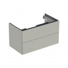 Geberit One szafka podumywalkowa 88,8 cm 2 szuflady wisząca szary beżowy mat 505.263.00.7