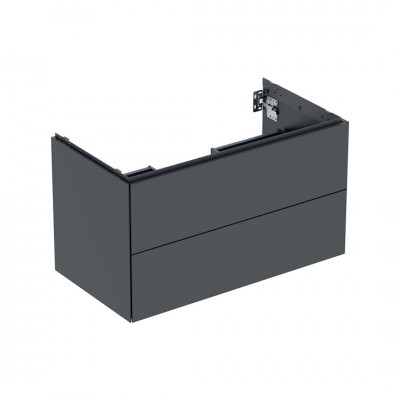 Geberit One szafka podumywalkowa 88,8 cm 2 szuflady wisząca czarny mat 505.263.00.8