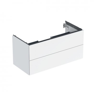 Geberit One szafka podumywalkowa 103,6 cm 2 szuflady wisząca biały połysk 505.264.00.1
