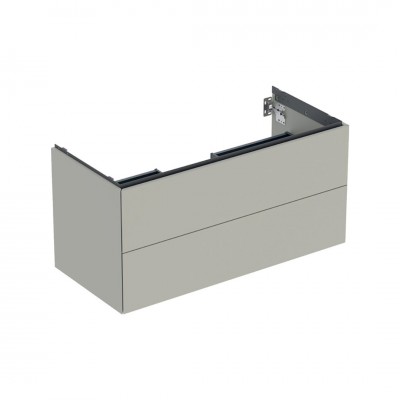 Geberit One szafka podumywalkowa 103,6 cm 2 szuflady wisząca szary beżowy mat 505.264.00.7