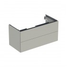 Geberit One szafka podumywalkowa 103,6 cm 2 szuflady wisząca szary beżowy mat 505.264.00.7