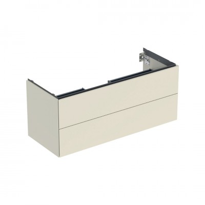 Geberit One szafka podumywalkowa 118,4 cm 2 szuflady wisząca piaskowy szary połysk 505.265.00.4
