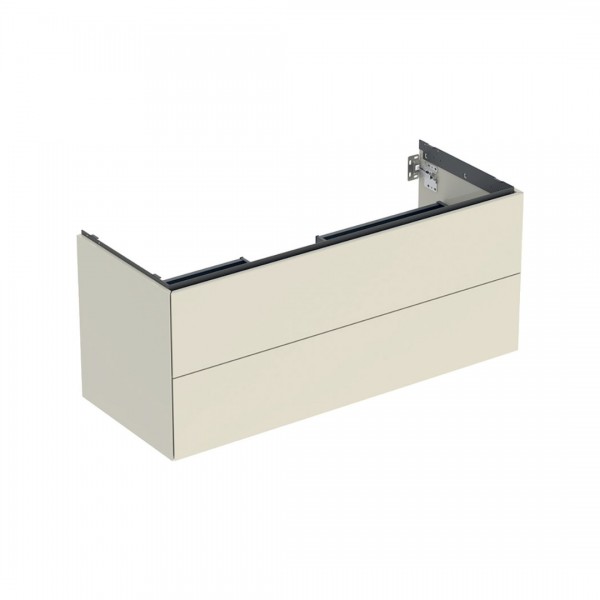 Geberit One szafka podumywalkowa 118,4 cm 2 szuflady wisząca piaskowy szary połysk 505.265.00.4