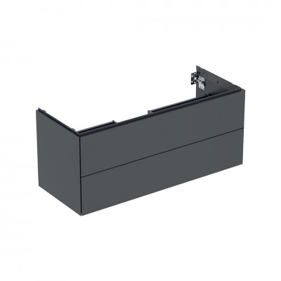 Geberit One szafka podumywalkowa 118,4 cm 2 szuflady wisząca czarny mat 505.265.00.8