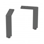 Geberit nóżki meblowe 18,5–19,3 cm czarny mat 502.329.16.1