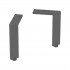 Geberit nóżki meblowe 18,5–19,3 cm czarny mat 502.329.16.1