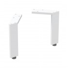 Geberit nóżki meblowe 18,5–19,3 cm biały mat 502.329.01.1