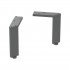 Geberit nóżki meblowe 15–15,8 cm czarny mat 500.367.16.1