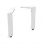 Geberit nóżki meblowe 22,5-23,3 cm biały mat 502.330.01.1