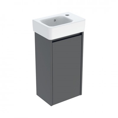 Geberit Selnova Square umywalka z szafką 36 cm wisząca lava mat 504.130.JK.1