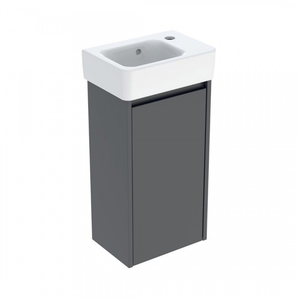 Geberit Selnova Square umywalka z szafką 36 cm wisząca lava mat 504.130.JK.1