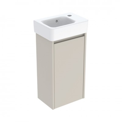 Geberit Selnova Square umywalka z szafką 36 cm wisząca szary piaskowy mat 504.130.DB.1