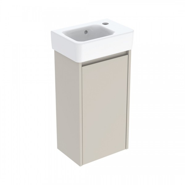Geberit Selnova Square umywalka z szafką 36 cm wisząca szary piaskowy mat 504.130.DB.1