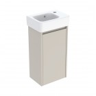 Geberit Selnova Square umywalka z szafką 36 cm wisząca szary piaskowy mat 504.130.DB.1