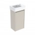Geberit Selnova Square umywalka z szafką 36 cm wisząca szary piaskowy mat 504.130.DB.1