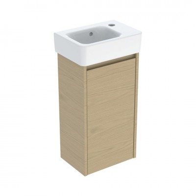 Geberit Selnova Square umywalka z szafką 36 cm wisząca dąb 504.130.PS.1