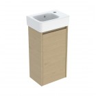 Geberit Selnova Square umywalka z szafką 36 cm wisząca dąb 504.130.PS.1