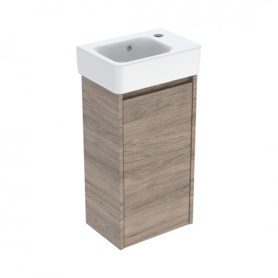 Geberit Selnova Square umywalka z szafką 36 cm wisząca orzech hickory 504.130.JR.1