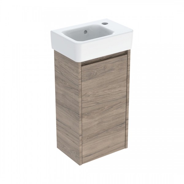 Geberit Selnova Square umywalka z szafką 36 cm wisząca orzech hickory 504.130.JR.1