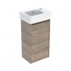 Geberit Selnova Square umywalka z szafką 36 cm wisząca orzech hickory 504.130.JR.1