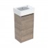 Geberit Selnova Square umywalka z szafką 36 cm wisząca orzech hickory 504.130.JR.1