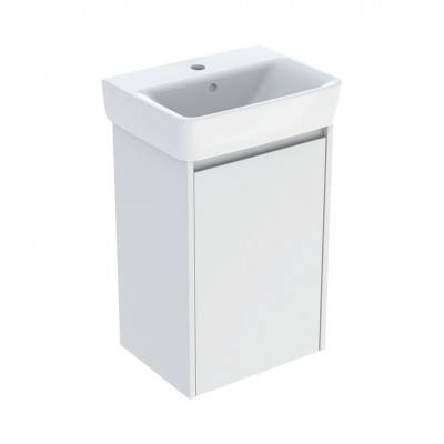 Geberit Selnova Square umywalka z szafką 45 cm wisząca biały mat 504.131.00.1