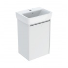Geberit Selnova Square umywalka z szafką 45 cm wisząca biały mat 504.131.00.1