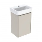 Geberit Selnova Square umywalka z szafką 45 cm wisząca szary piaskowy mat 504.131.DB.1