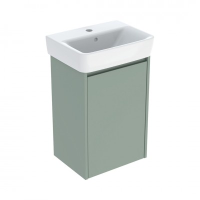 Geberit Selnova Square umywalka z szafką 45 cm wisząca szałwiowy mat 504.131.IK.1