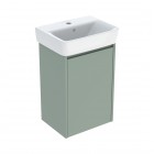Geberit Selnova Square umywalka z szafką 45 cm wisząca szałwiowy mat 504.131.IK.1
