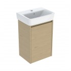 Geberit Selnova Square umywalka z szafką 45 cm wisząca dąb 504.131.PS.1