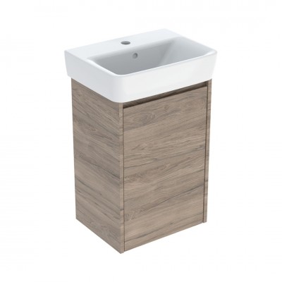 Geberit Selnova Square umywalka z szafką 45 cm wisząca orzech hickory 504.131.JR.1