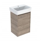 Geberit Selnova Square umywalka z szafką 45 cm wisząca orzech hickory 504.131.JR.1
