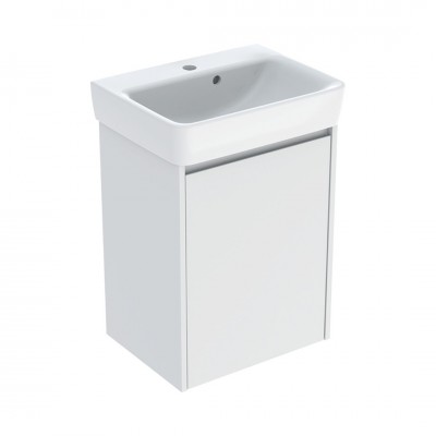 Geberit Selnova Square umywalka z szafką 50 cm wisząca biały mat 504.132.00.1