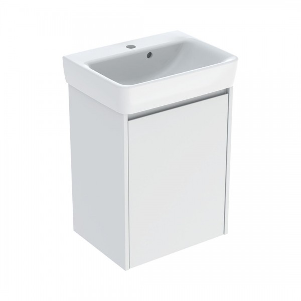 Geberit Selnova Square umywalka z szafką 50 cm wisząca biały mat 504.132.00.1