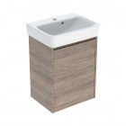 Geberit Selnova Square umywalka z szafką 50 cm wisząca orzech hickory 504.132.JR.1