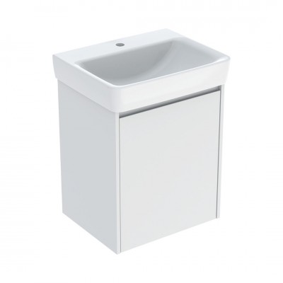 Geberit Selnova Square umywalka z szafką 55 cm wisząca biały mat 504.133.00.1