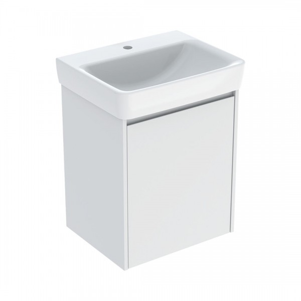Geberit Selnova Square umywalka z szafką 55 cm wisząca biały mat 504.133.00.1