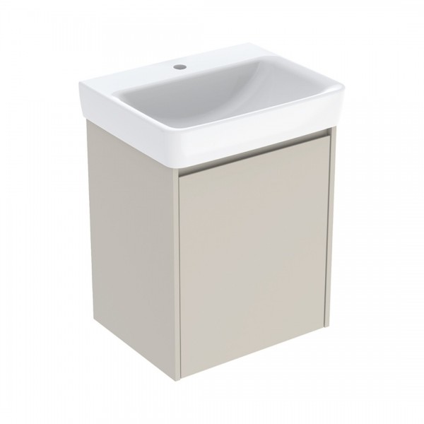 Geberit Selnova Square umywalka z szafką 55 cm szary piaskowy mat 504.133.DB.1
